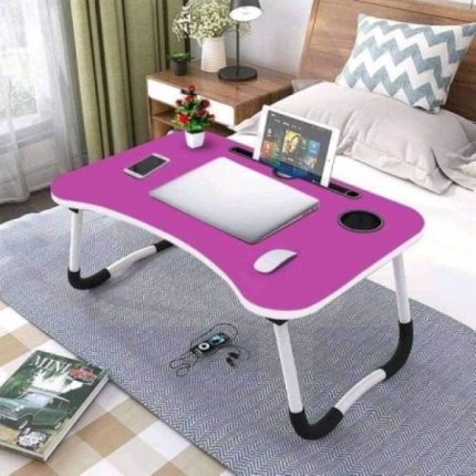 Portable Wooden LAPTOP Table (Purpale)